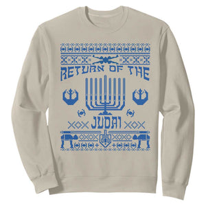 Hanukkah Holiday Sweatshirt Return Of The Judai Chanukah Jewish Festival TS11 Sand Print Your Wear