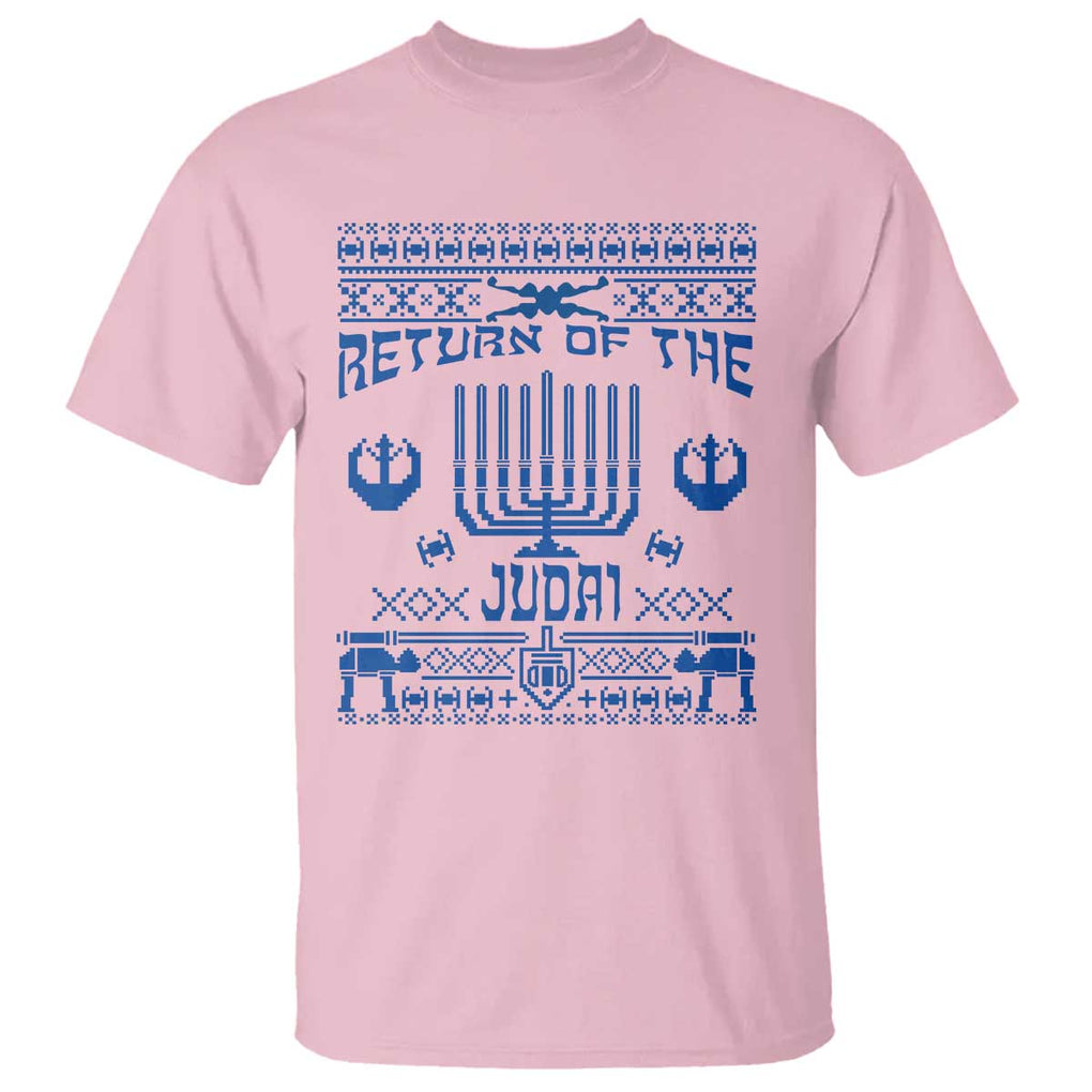 Hanukkah Holiday T Shirt Return Of The Judai Chanukah Jewish Festival TS11 Light Pink Print Your Wear
