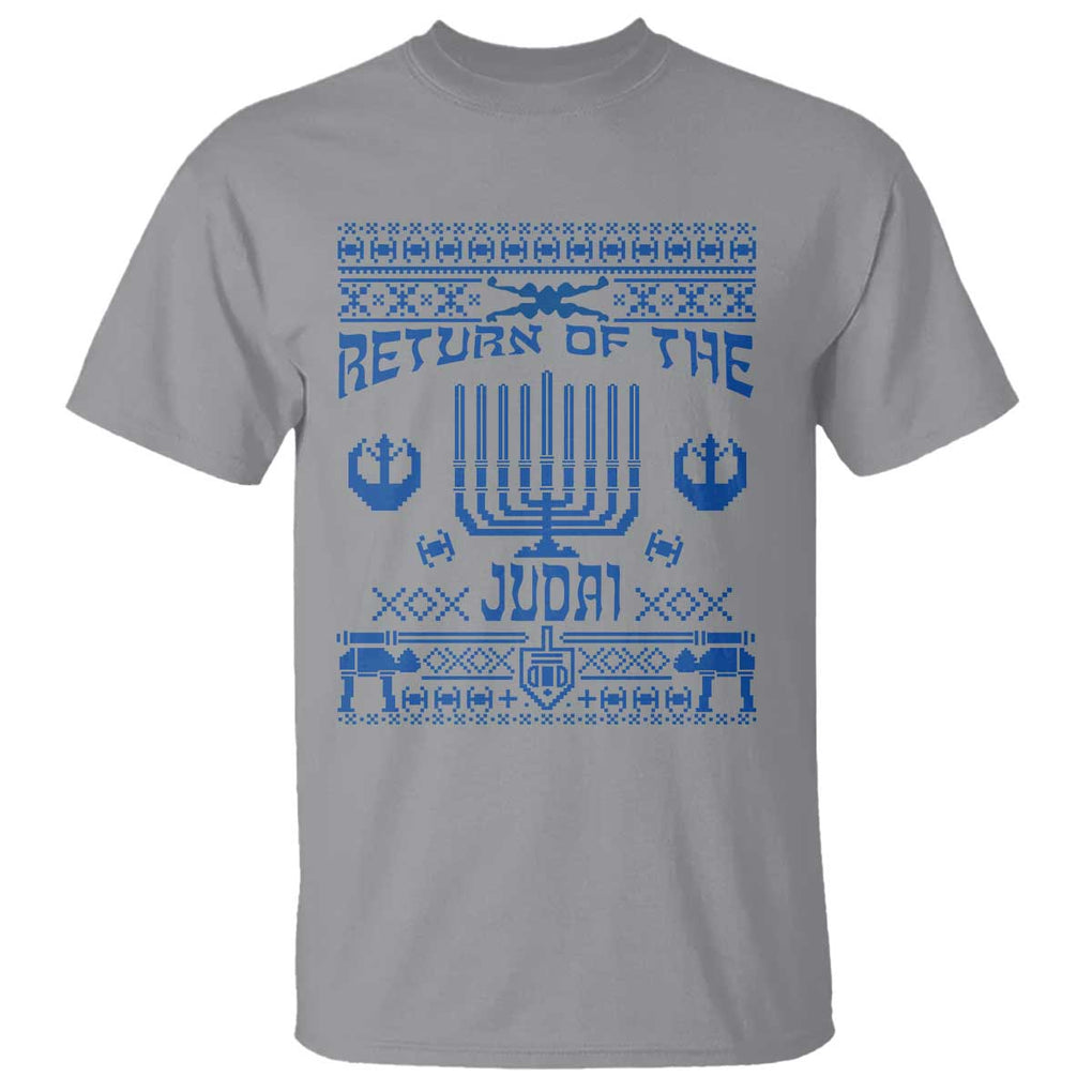 Hanukkah Holiday T Shirt Return Of The Judai Chanukah Jewish Festival TS11 Sport Gray Print Your Wear