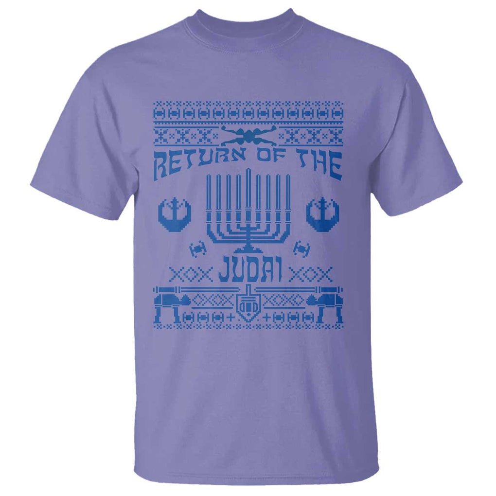 Hanukkah Holiday T Shirt Return Of The Judai Chanukah Jewish Festival TS11 Violet Print Your Wear