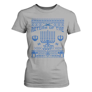 Hanukkah Holiday T Shirt For Women Return Of The Judai Chanukah Jewish Festival TS11 Sport Gray Print Your Wear