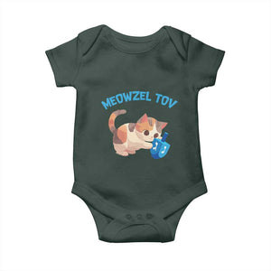 Funny Hanukkah Cats Baby Onesie Meowzel Tov Dreidels Chanukah Jewish Festival TS11 Print Your Wear