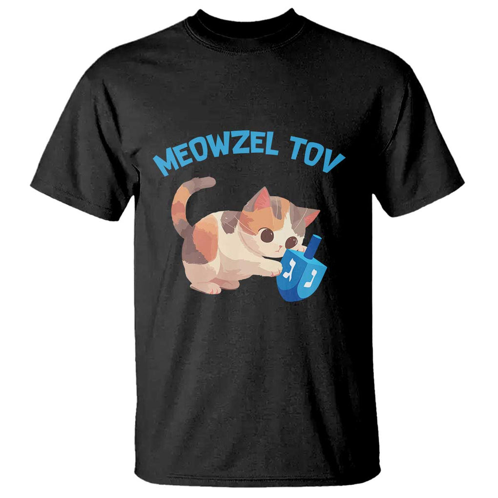 Funny Hanukkah Cats T Shirt Meowzel Tov Dreidels Chanukah Jewish Festival TS11 Black Print Your Wear
