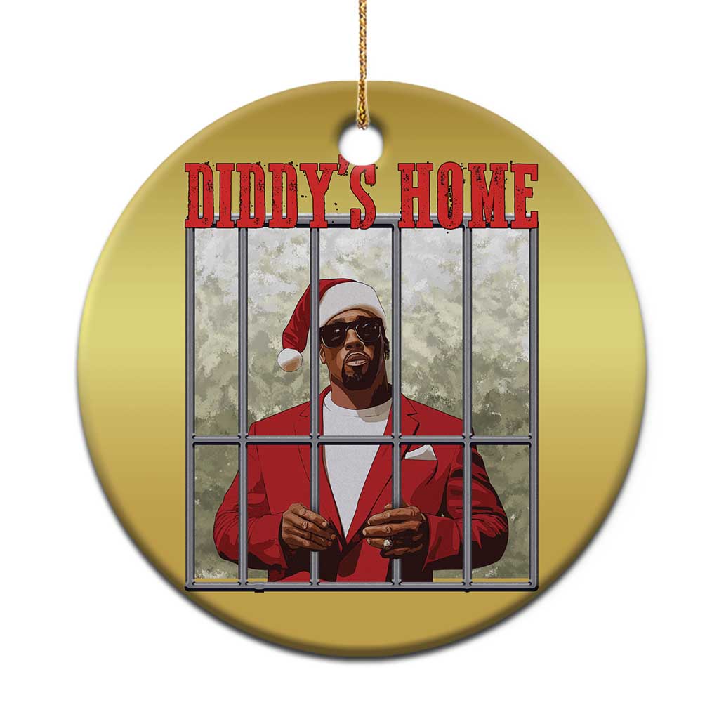 Funny Dirty Xmas Santa Diddy's Home Christmas Ornament TS11 Print Your Wear