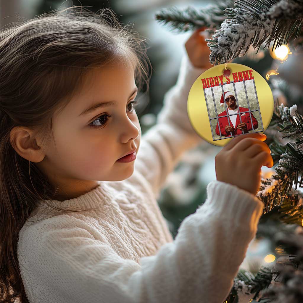 Funny Dirty Xmas Santa Diddy's Home Christmas Ornament TS11 Print Your Wear