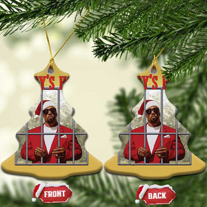 Funny Dirty Xmas Santa Diddy's Home Christmas Ornament TS11 Christmas Tree Gold Print Your Wear