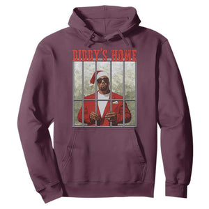 Funny Dirty Christmas Santa Diddy's Home Hoodie TS11 Maroon Print Your Wear