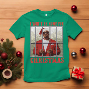 Funny Santa Diddy Christmas T Shirt I Won't Be Home For Xmas TS11 Irish Green Print Your Wear