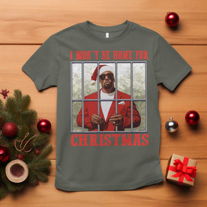 Funny Santa Diddy Christmas T Shirt I Won't Be Home For Xmas TS11 Military Green Print Your Wear