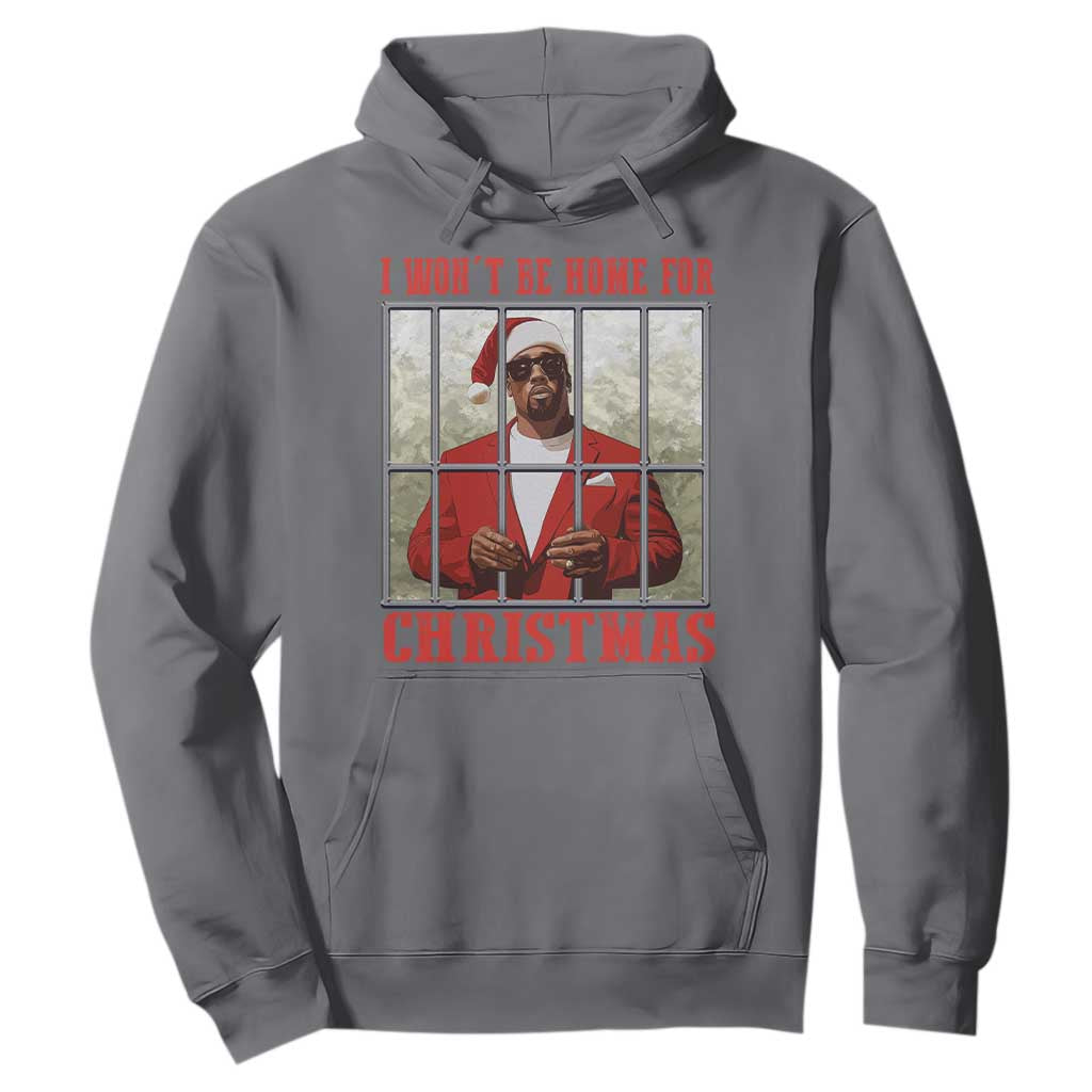Funny Santa Diddy Christmas Hoodie I Won't Be Home For Xmas TS11 Charcoal Print Your Wear