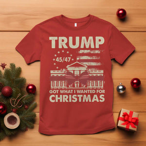 Funny Trump Christmas T Shirt Got What I Wanted For Xmas White House TS11 Red Print Your Wear