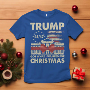 Funny Trump Christmas T Shirt Got What I Wanted For Xmas White House TS11 Royal Blue Print Your Wear
