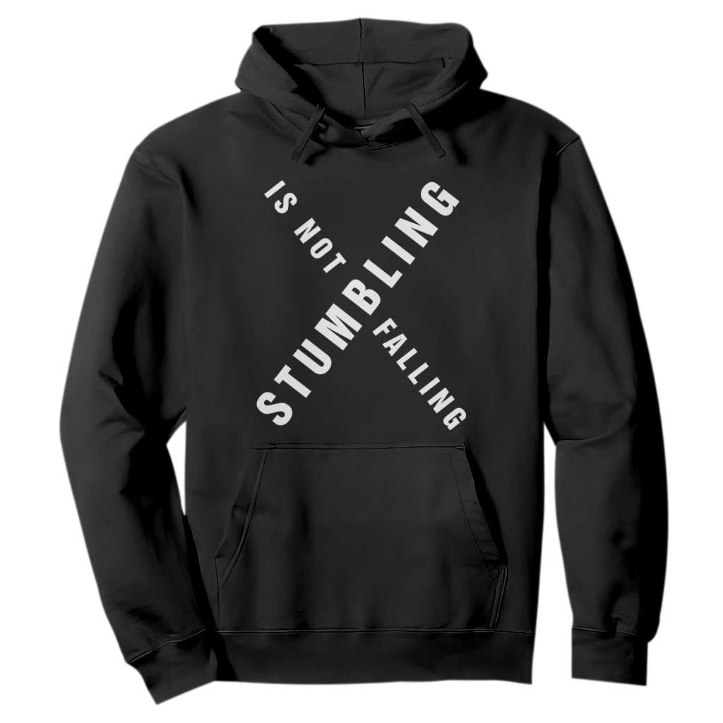 Malcolm X Stumbling Is Not Falling Hoodie Black History Month TS11 Black Print Your Wear