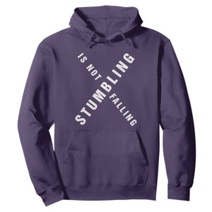 Malcolm X Stumbling Is Not Falling Hoodie Black History Month TS11 Purple Print Your Wear