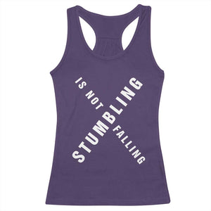 Malcolm X Stumbling Is Not Falling Racerback Tank Top Black History Month TS11 Purple Print Your Wear