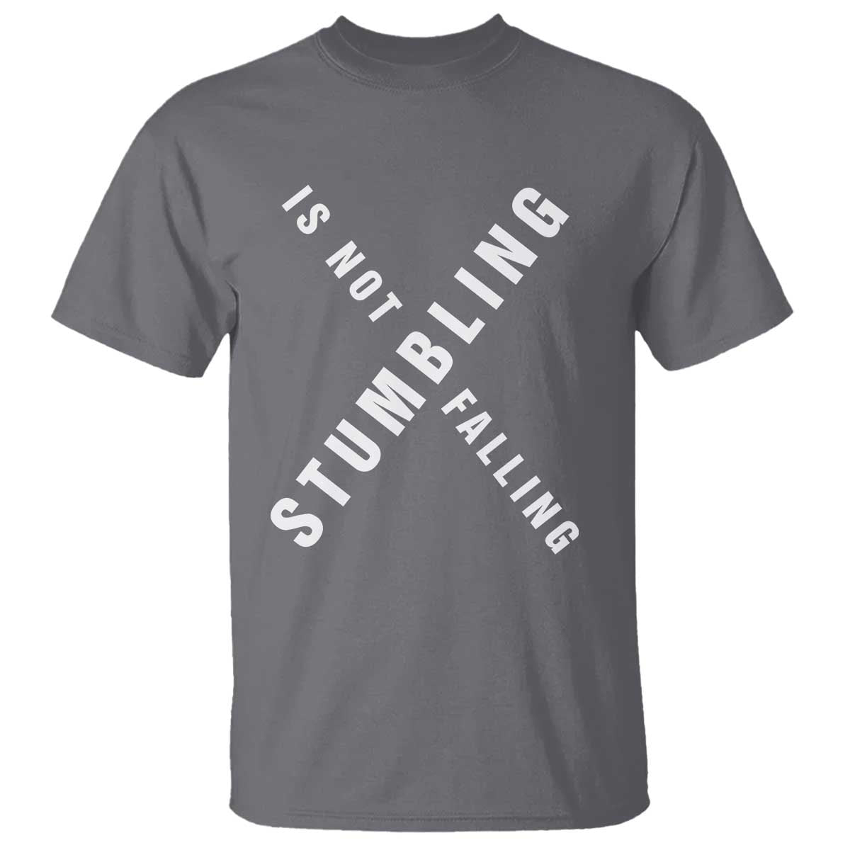Malcolm X Stumbling Is Not Falling T Shirt Black History Month TS11 Charcoal Print Your Wear