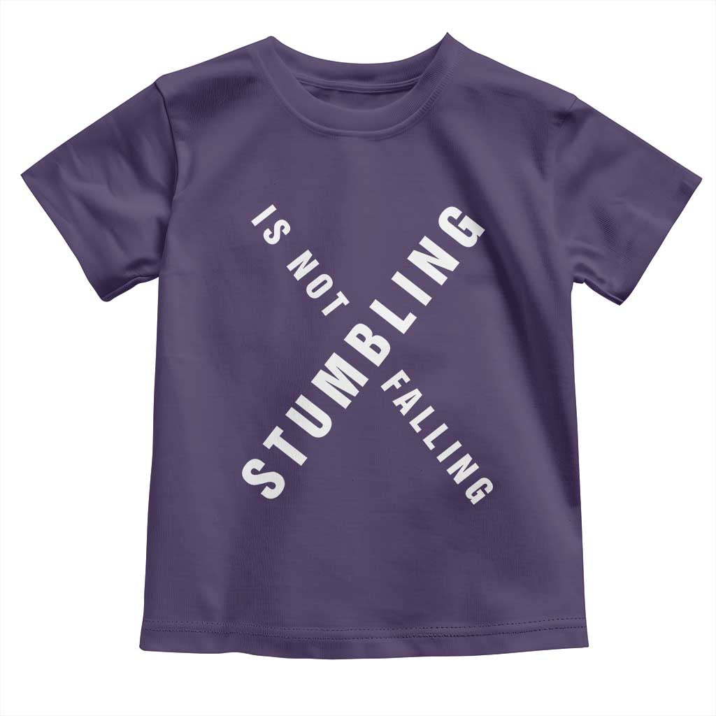 Malcolm X Stumbling Is Not Falling Toddler T Shirt Black History Month TS11 Purple Print Your Wear