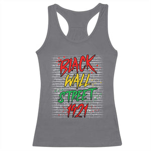 Black Wall Street 1921 Racerback Tank Top Tulsa Oklahoma Black History Month TS11 Charcoal Print Your Wear