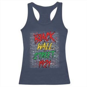 Black Wall Street 1921 Racerback Tank Top Tulsa Oklahoma Black History Month TS11 Navy Print Your Wear