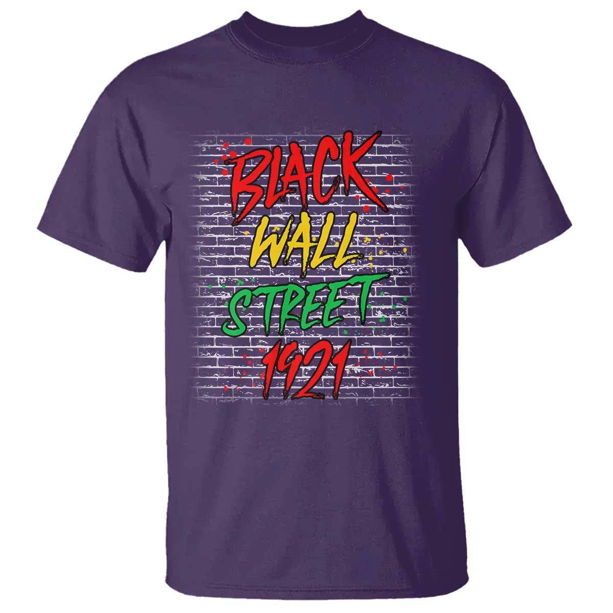 Black Wall Street 1921 T Shirt Tulsa Oklahoma Black History Month TS11 Purple Print Your Wear