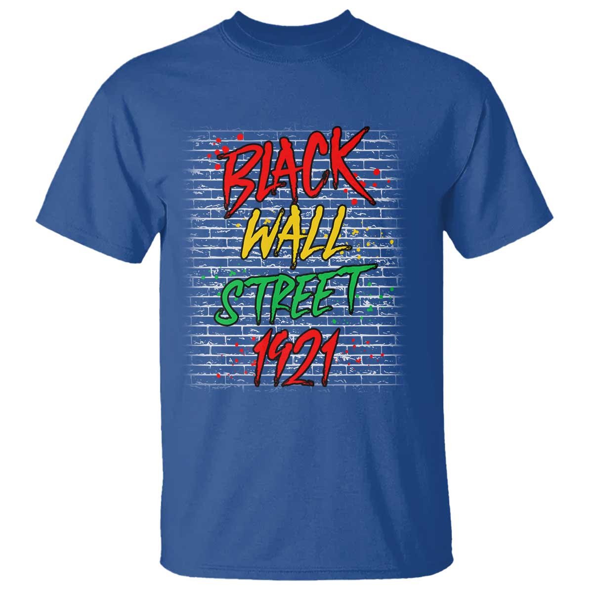 Black Wall Street 1921 T Shirt Tulsa Oklahoma Black History Month TS11 Royal Blue Print Your Wear