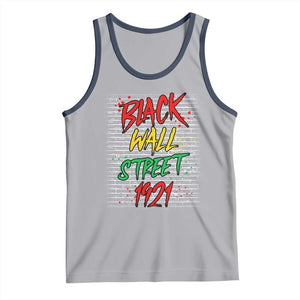 Black Wall Street 1921 Tank Top Tulsa Oklahoma Black History Month TS11 Athletic Heather Navy Print Your Wear