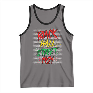 Black Wall Street 1921 Tank Top Tulsa Oklahoma Black History Month TS11 Deep Heather Black Print Your Wear