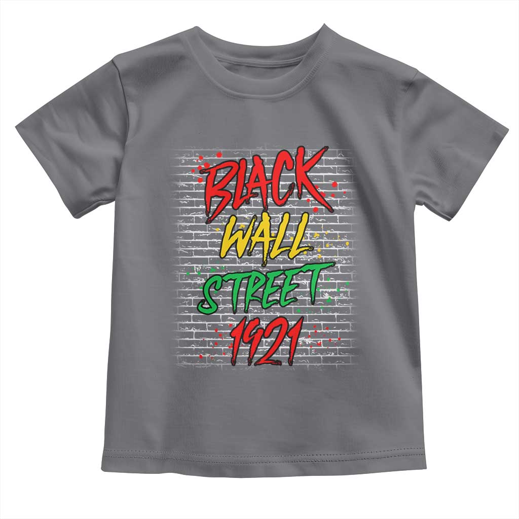 Black Wall Street 1921 Toddler T Shirt Tulsa Oklahoma Black History Month TS11 Charcoal Print Your Wear