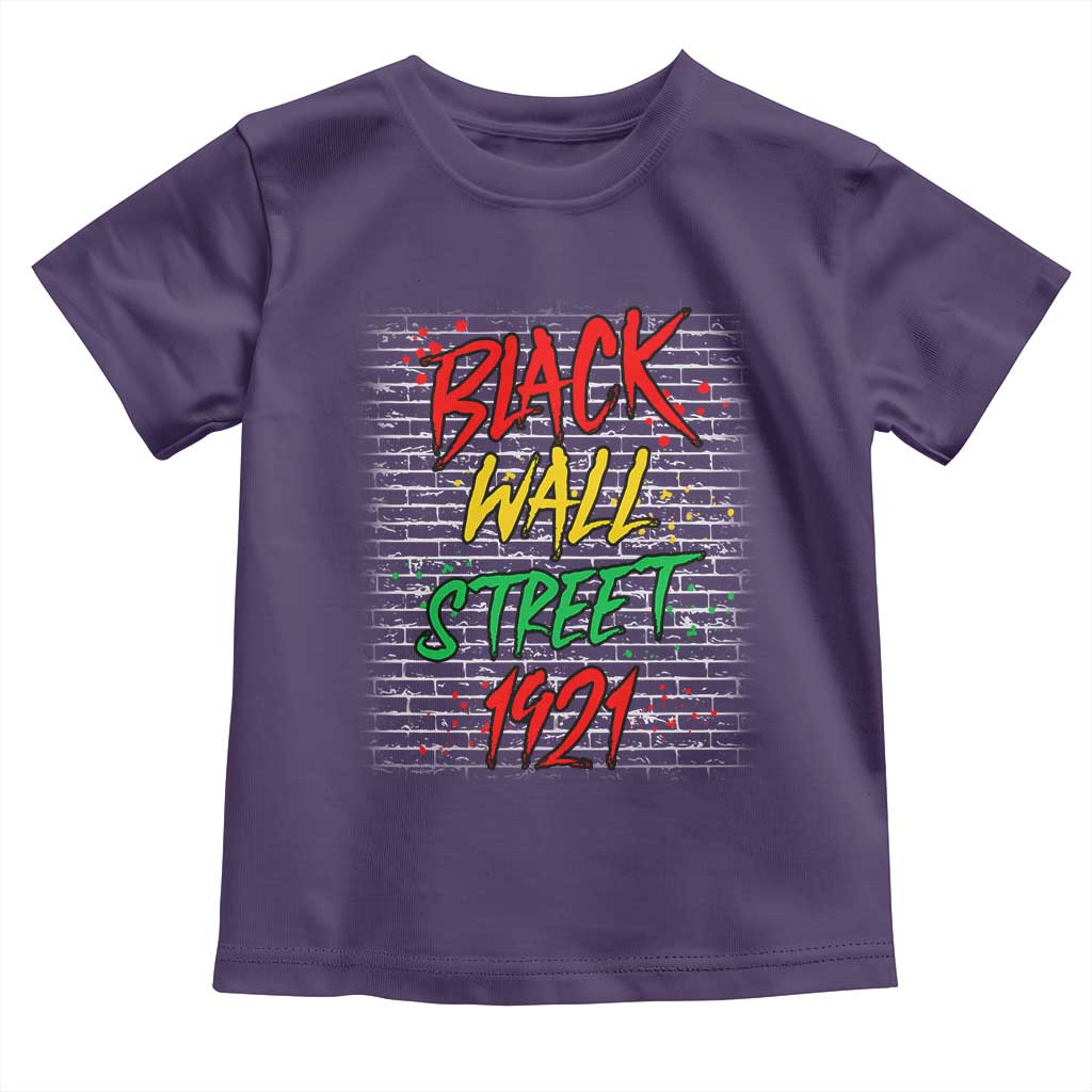 Black Wall Street 1921 Toddler T Shirt Tulsa Oklahoma Black History Month TS11 Purple Print Your Wear