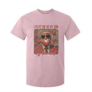 Funny Trump Valentine's Day T Shirt For Kid I Want You On My Side Of The Wall TS11 Light Pink Print Your Wear