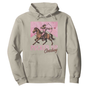 Funny Valentine's Day Western Cowboy Hoodie Pucker Up Cowboy Cupid TS11 Sand Print Your Wear