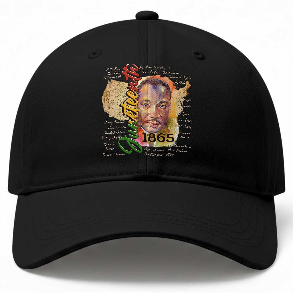 Juneteenth 1865 Baseball Cap Black Leaders African American Heritage