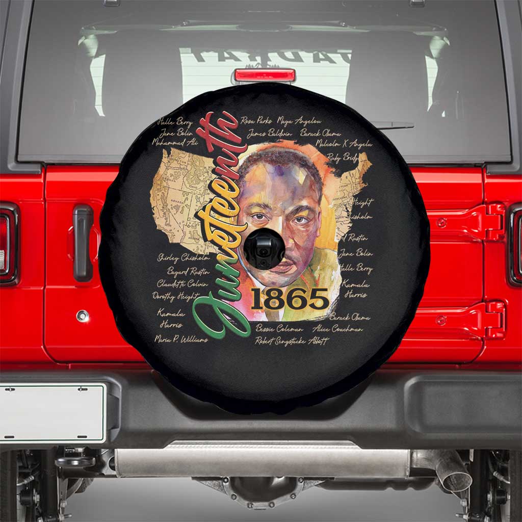 Juneteenth 1865 Spare Tire Cover Black Leaders African American Heritage TS11 Black Print Your Wear