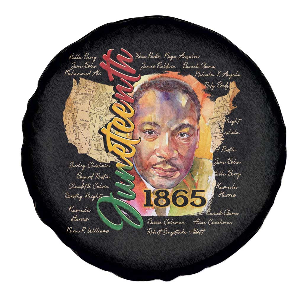 Juneteenth 1865 Spare Tire Cover Black Leaders African American Heritage TS11 Print Your Wear