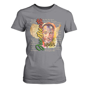 Juneteenth 1865 T Shirt For Women Black Leaders African American Heritage TS11 Charcoal Print Your Wear