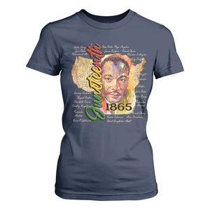 Juneteenth 1865 T Shirt For Women Black Leaders African American Heritage TS11 Navy Print Your Wear