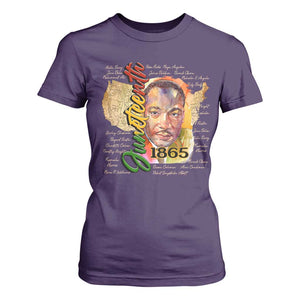 Juneteenth 1865 T Shirt For Women Black Leaders African American Heritage TS11 Purple Print Your Wear