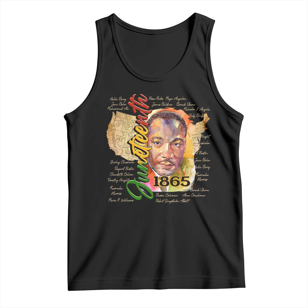Juneteenth 1865 Tank Top Black Leaders African American Heritage TS11 Black Print Your Wear