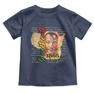 Juneteenth 1865 Toddler T Shirt Black Leaders African American Heritage TS11 Navy Print Your Wear