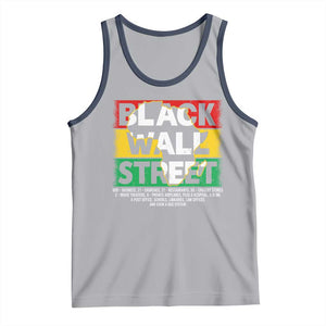 Black Wall Street Tank Top Tulsa Black History Month Africa Map TS11 Athletic Heather Navy Print Your Wear
