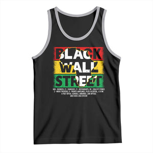 Black Wall Street Tank Top Tulsa Black History Month Africa Map TS11 Black Athletic Heather Print Your Wear