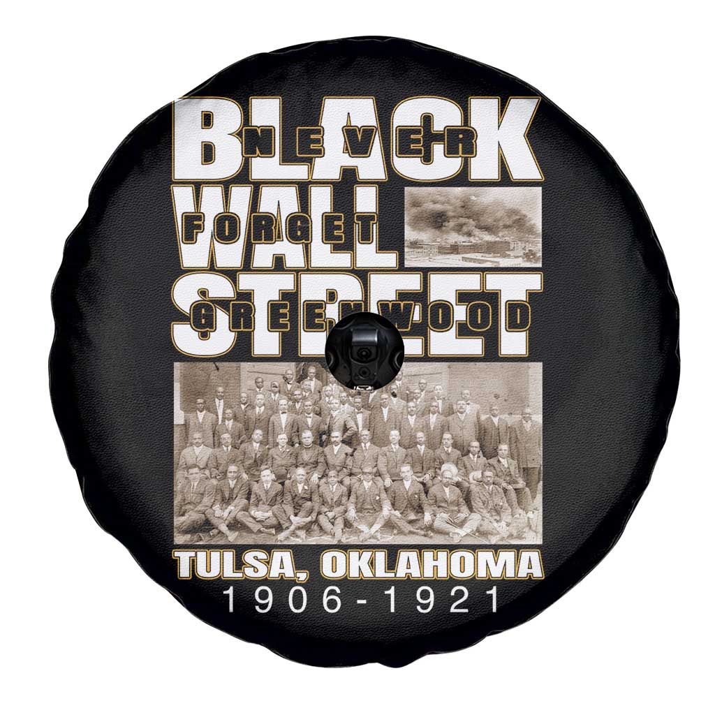 Never Forget Greenwood Black Wall Street Spare Tire Cover Black History Month TS11 Print Your Wear