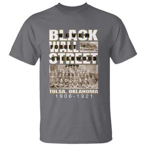 Never Forget Greenwood Black Wall Street T Shirt Black History Month TS11 Charcoal Print Your Wear
