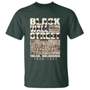 Never Forget Greenwood Black Wall Street T Shirt Black History Month TS11 Dark Forest Green Print Your Wear