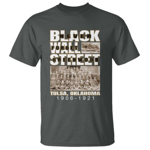 Never Forget Greenwood Black Wall Street T Shirt Black History Month TS11 Dark Heather Print Your Wear