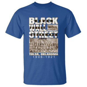 Never Forget Greenwood Black Wall Street T Shirt Black History Month TS11 Royal Blue Print Your Wear