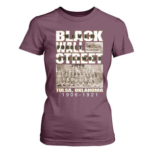 Never Forget Greenwood Black Wall Street T Shirt For Women Black History Month TS11 Maroon Print Your Wear