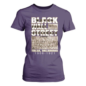 Never Forget Greenwood Black Wall Street T Shirt For Women Black History Month TS11 Purple Print Your Wear