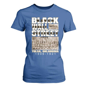 Never Forget Greenwood Black Wall Street T Shirt For Women Black History Month TS11 Royal Blue Print Your Wear