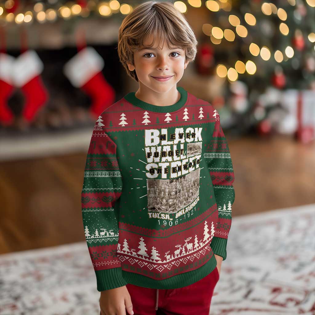 Never Forget Greenwood Black Wall Street Ugly Christmas Sweater Black History Month TS11 Christmas Print Your Wear